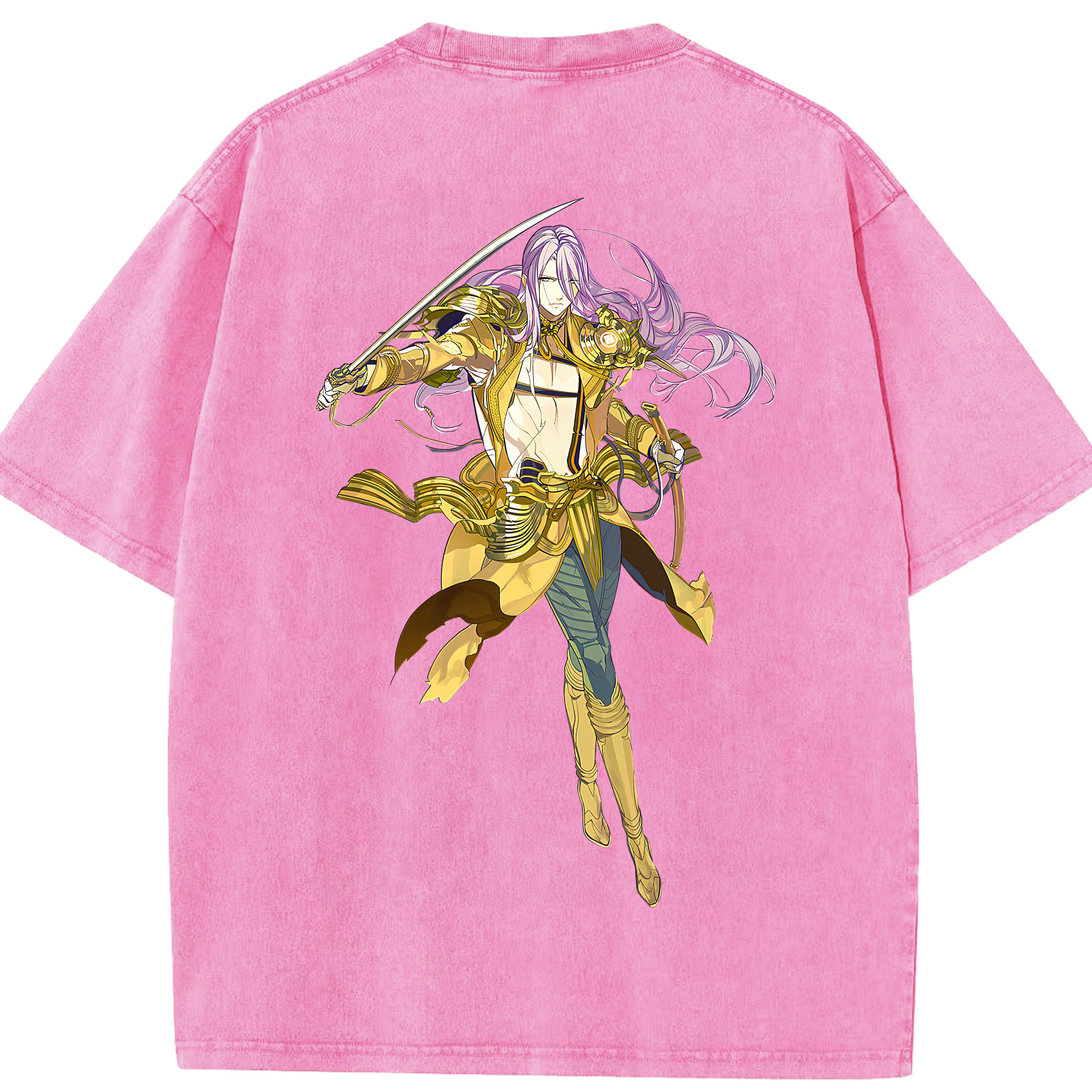 （画像用） 刀剣乱舞 Touken Ranbu 綿100% ヴィンテージ風 半袖Tシャツ（背面プリント）
